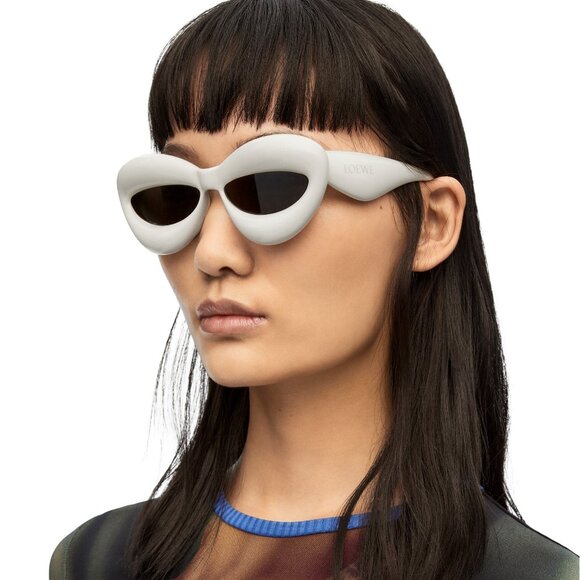 NEW LW40097I 20A LOEWE SUNGLASSES WOMEN LIGHT GREY EYEWEAR LOEWE
